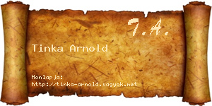 Tinka Arnold névjegykártya
